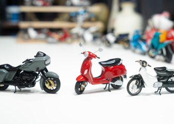 Bộ sưu tập mô hình xe máy bằng đất sét của chàng trai 9X Hà thành