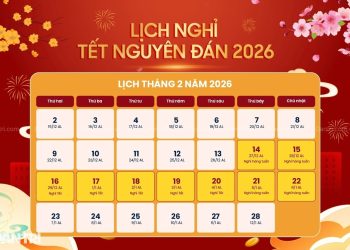 Lịch nghỉ Tết nguyên đán Bính Ngọ, nghỉ lễ Quốc Khánh năm 2026