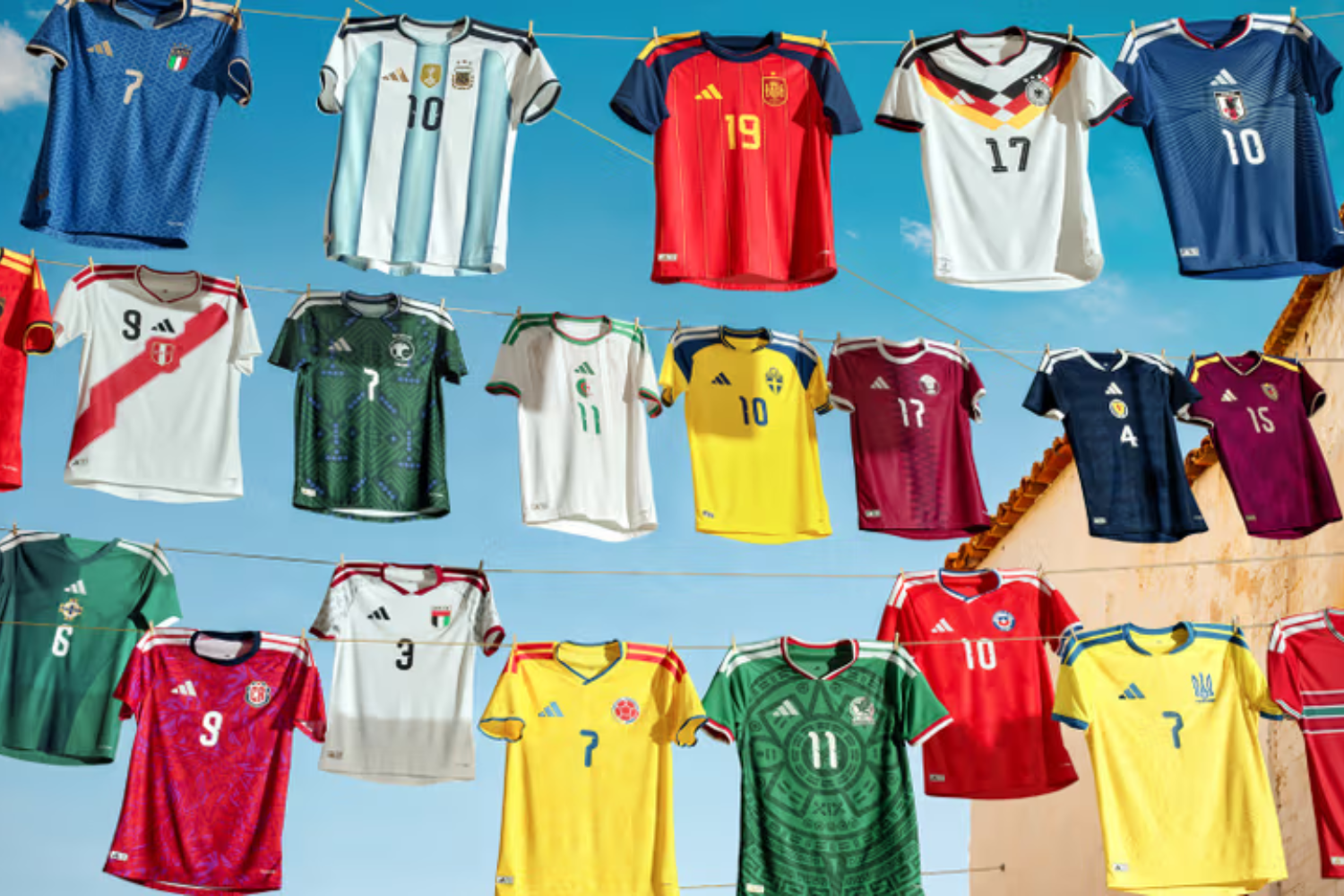 Các thiết kế áo bóng đá hoài cổ từ Adidas